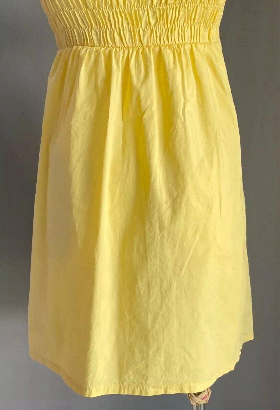 SUPRE Sun Dress Sunny Yellow Sleeveless Spaghetti Strap Ladies Size XS 8 NEW