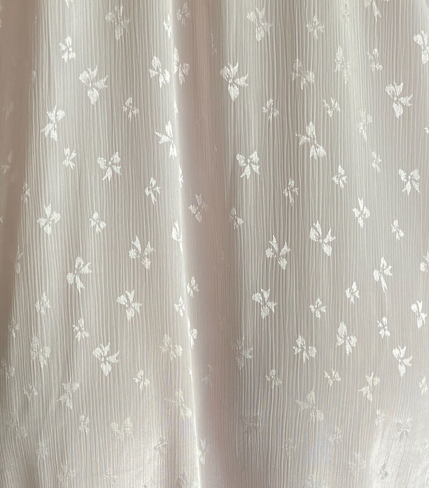 GIVONI Nightie Pink Jacquard Bow Print Long Size 10 - 12 Needs Hemming