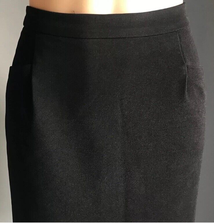 FORCAST Skirt Black Straight Knee Length Skirt Classic Smart Ladies Size 10