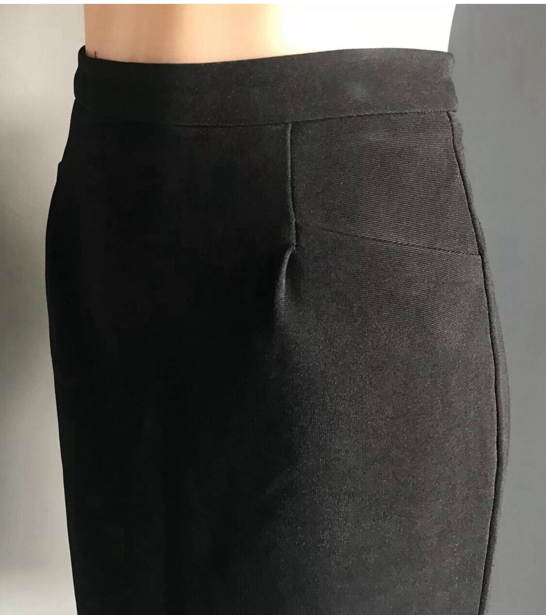 FORCAST Skirt Black Straight Knee Length Skirt Classic Smart Ladies Size 10
