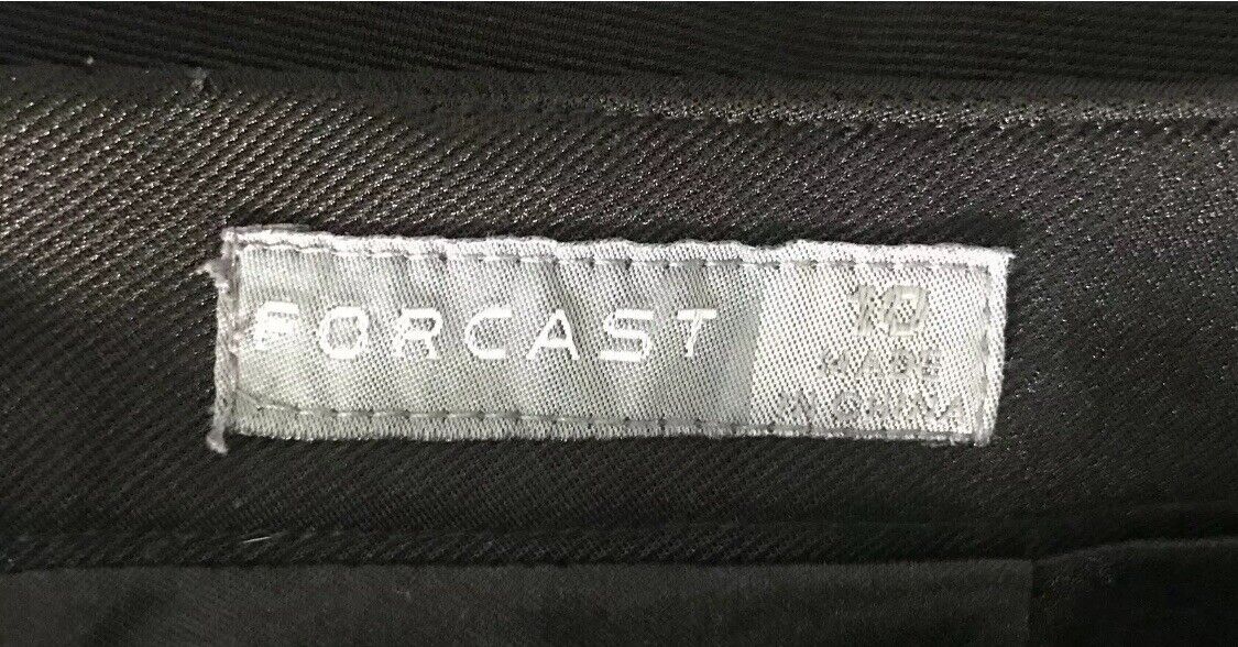 FORCAST Skirt Black Straight Knee Length Skirt Classic Smart Ladies Size 10