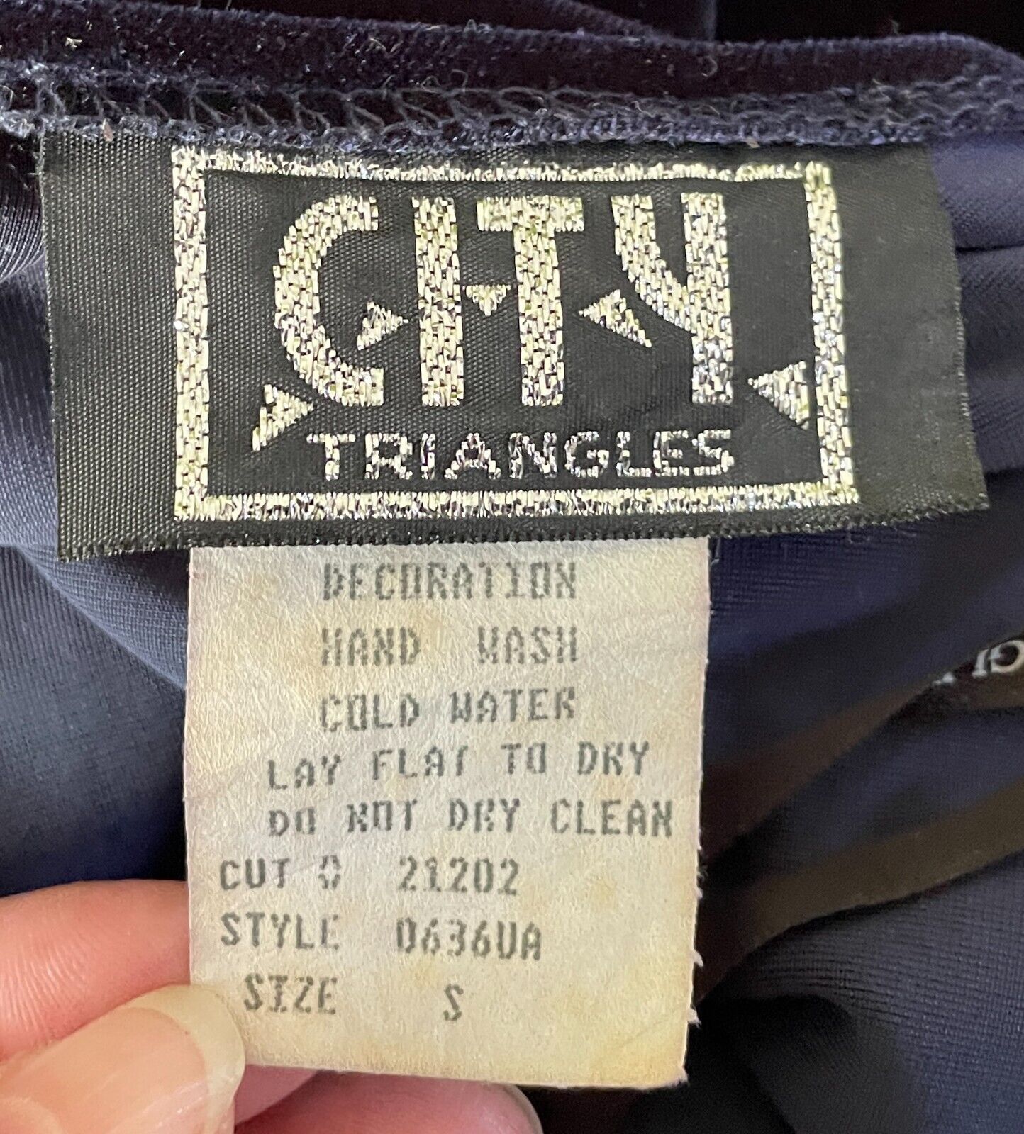 CITY TRIANGLES Gown Navy Velour Sleeveless Cross Over Long Dress Size S 10 NEW