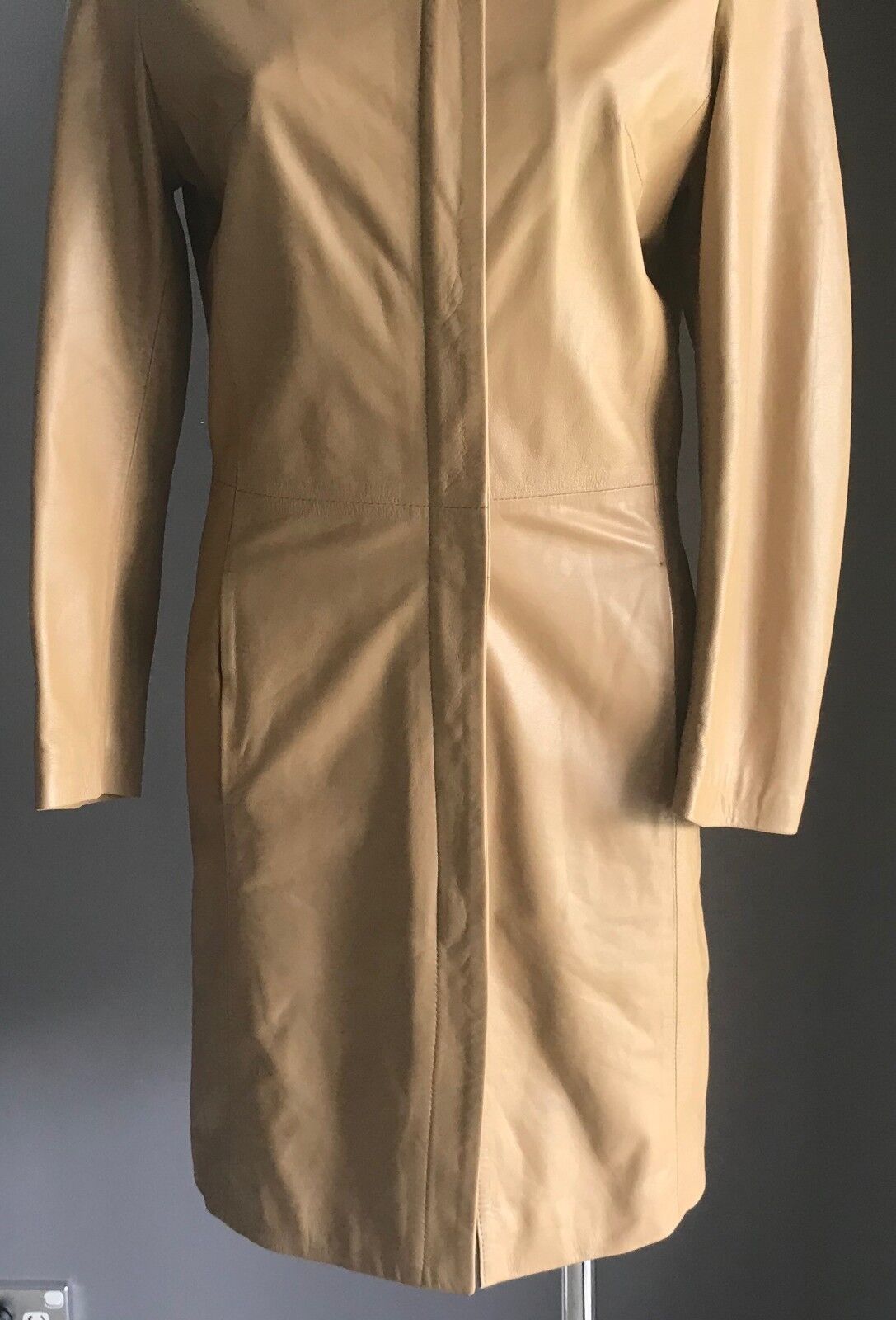 ATHOS Leather Jacket Tan Camel Colour Florence Italy Ladies Size EU 40 AU 10