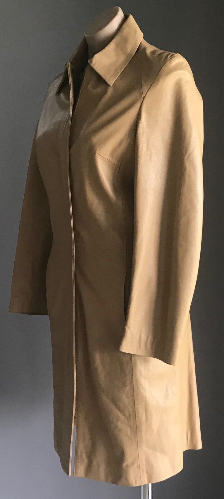 ATHOS Leather Jacket Tan Camel Colour Florence Italy Ladies Size EU 40 AU 10