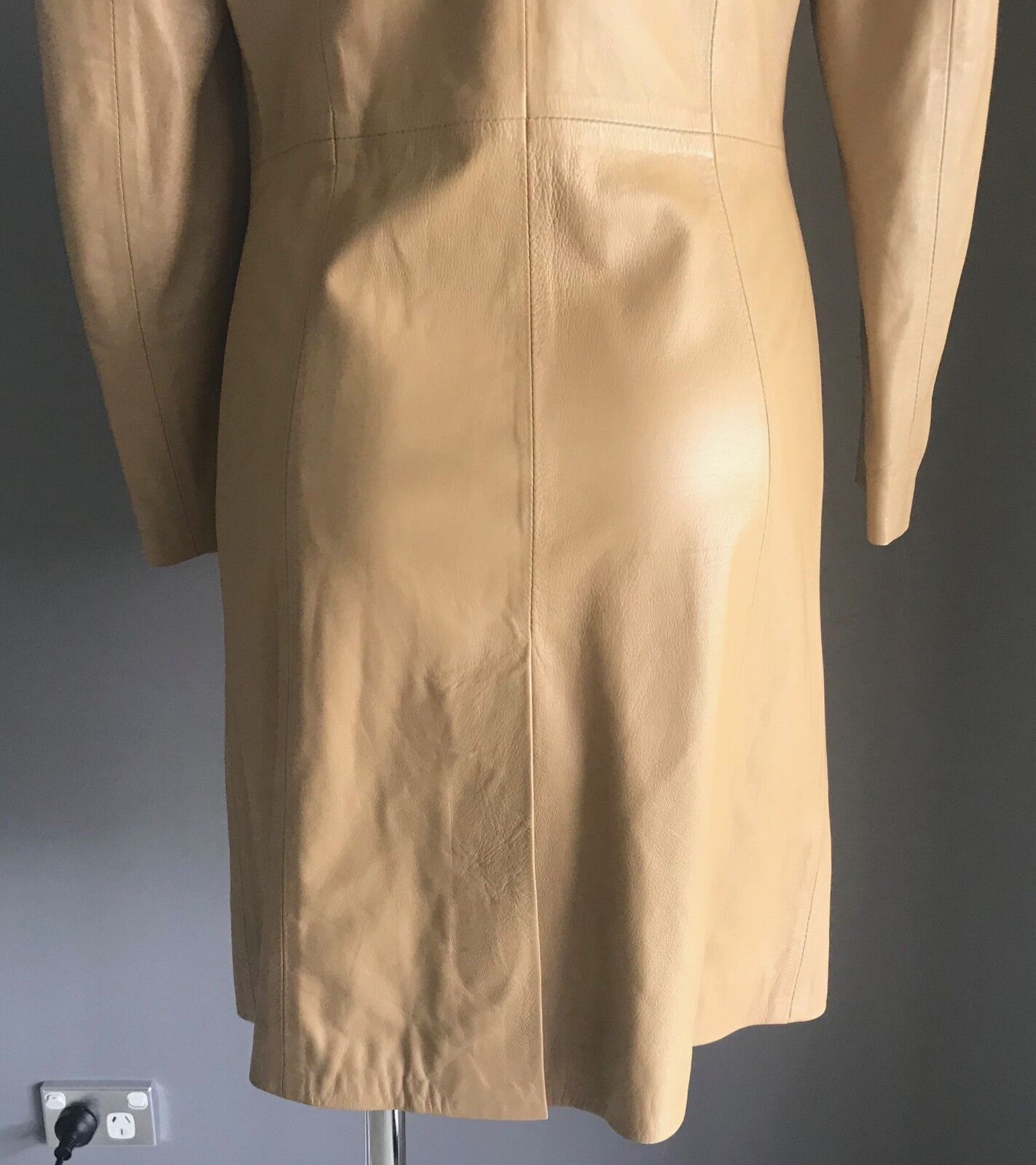 ATHOS Leather Jacket Tan Camel Colour Florence Italy Ladies Size EU 40 AU 10