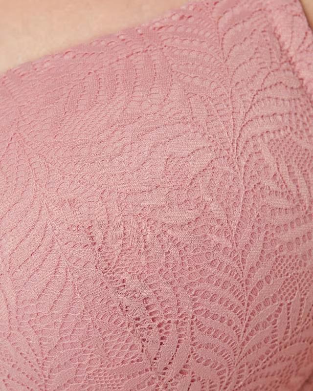 ANKO Dusty Pink Lace Bra Size 16DD Full Figure Underwire Adjustable Straps