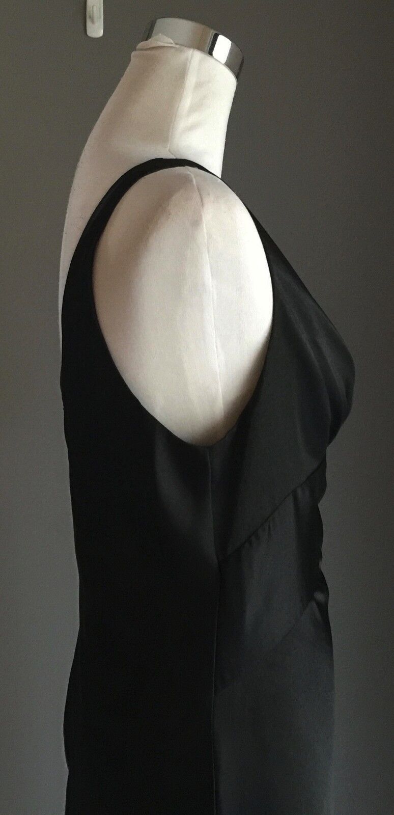 ANGELINE Gown Diamante Brooch Long Black Long Dress Plus Size 18 NEW Bombshell