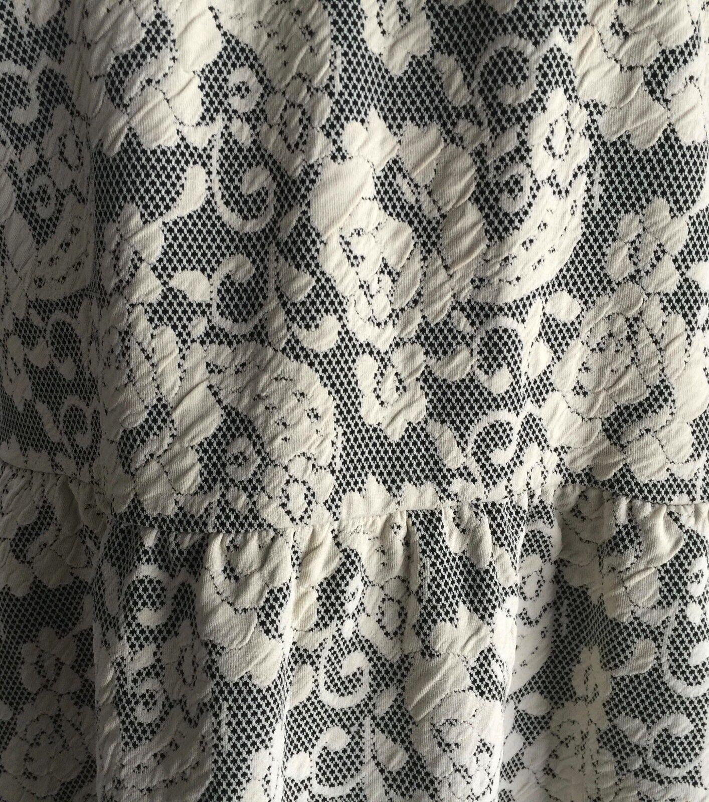 ED.IT.ED PLUS Stretch Skater Dress Plus Size 20 Ivory Floral Lace Print