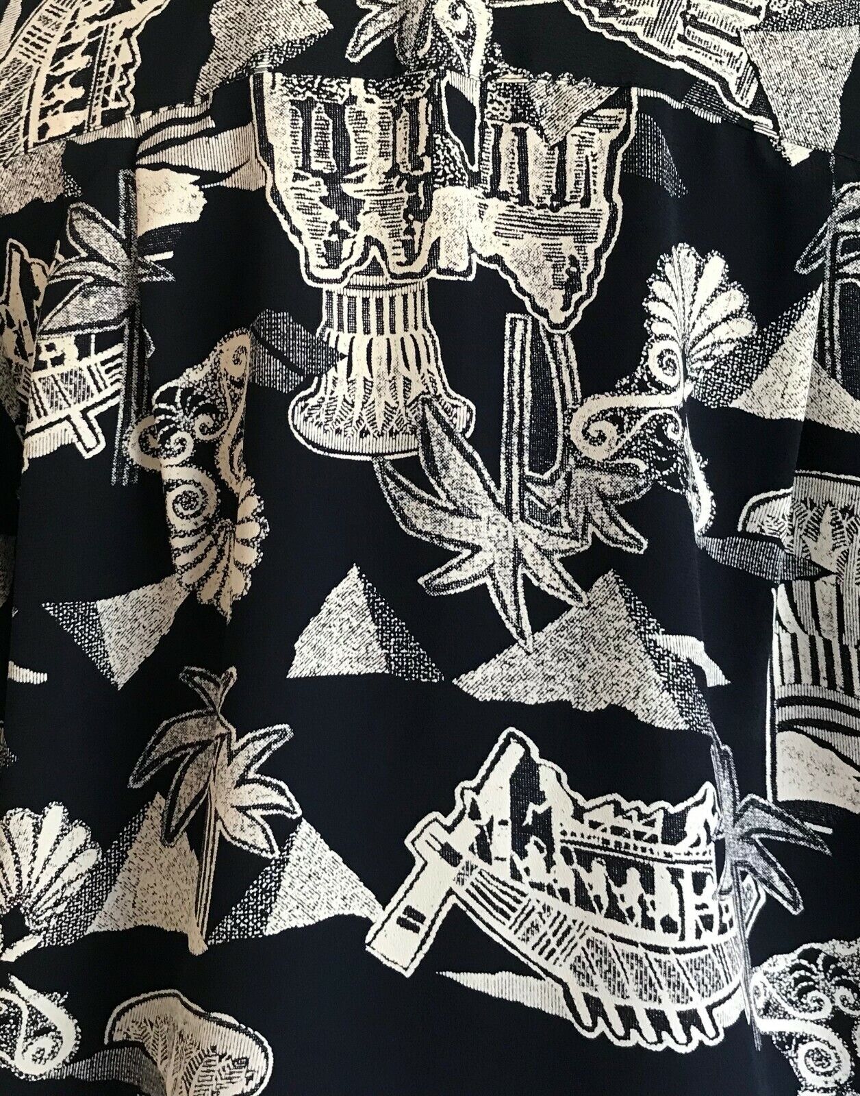 DOLINA PLUS Dress Navy Blue & White Print Short Sleeve Shirt Frock Size 18