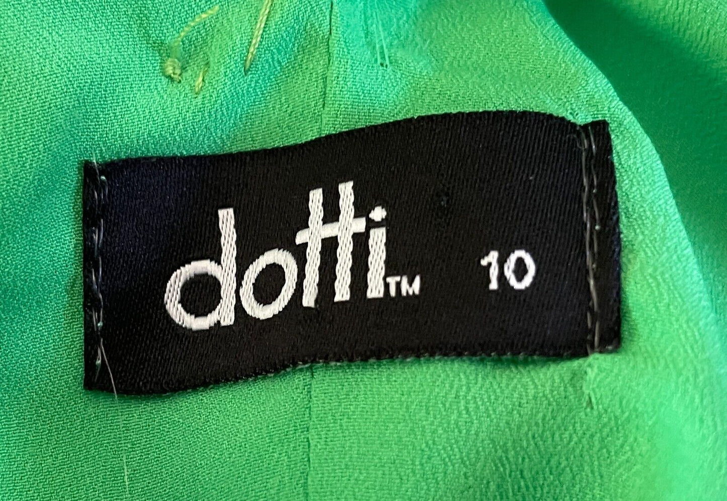 DOTTI Dress Poison Ivy Green Toga Faux Ivy Plant & Halo BATMAN CosPLAY  Size 10