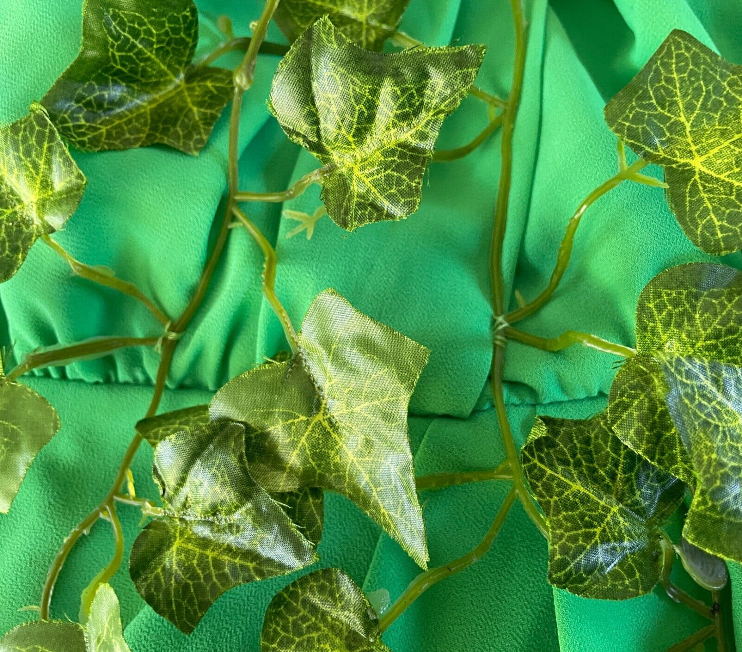 DOTTI Dress Poison Ivy Green Toga Faux Ivy Plant & Halo BATMAN CosPLAY  Size 10