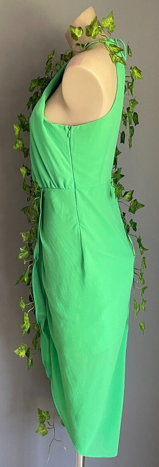 DOTTI Dress Poison Ivy Green Toga Faux Ivy Plant & Halo BATMAN CosPLAY  Size 10