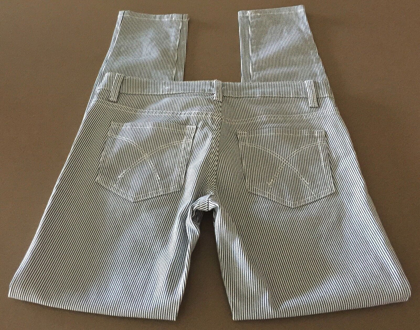DOTTI DENIM Jeans Black & White Stripe Skinny Leg Jeans  Ladies Size 9 Gorgeous