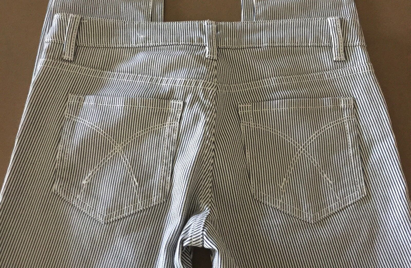 DOTTI DENIM Jeans Black & White Stripe Skinny Leg Jeans  Ladies Size 9 Gorgeous