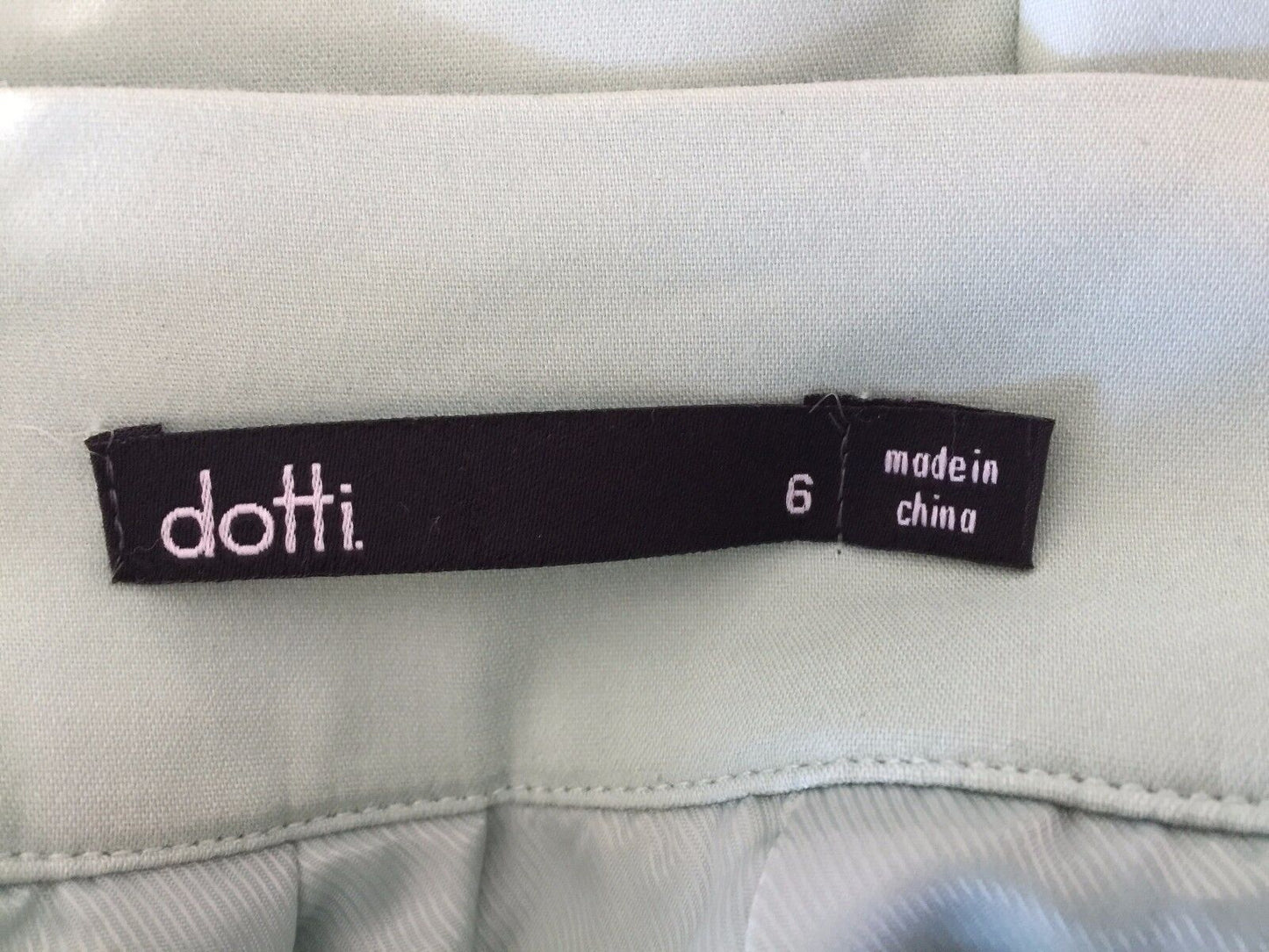 DOTTI Skirt Mini Mint Green Pouf Pleated Bell Gold Button Zip Ladies Sz 6 8 NEW