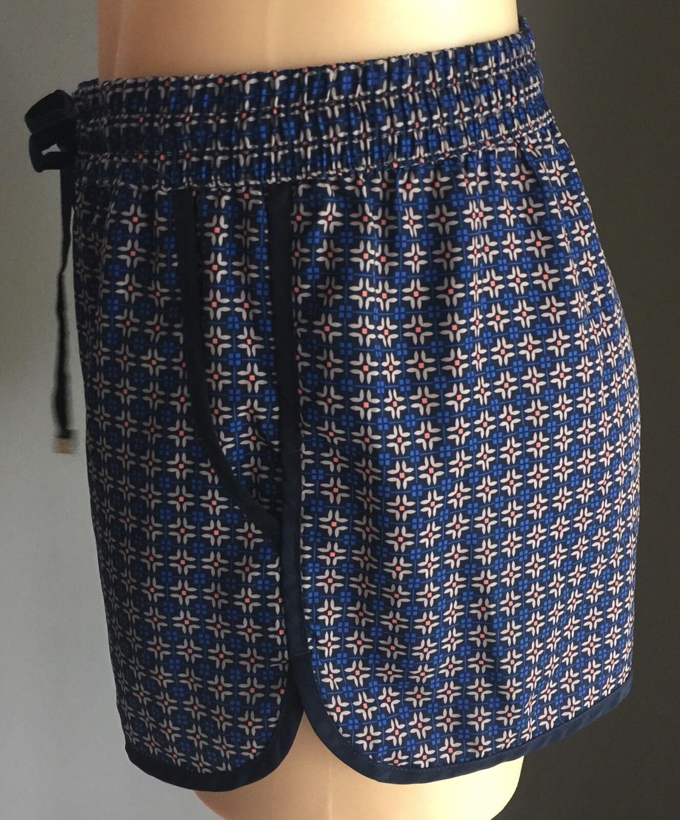 DOTTI Shorts Geometric Print Casual Elastic Waist Size 10