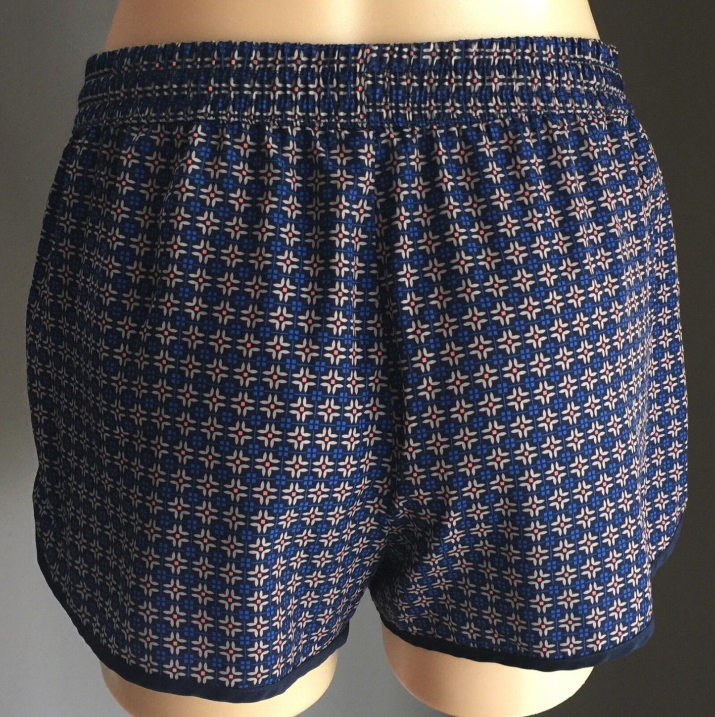DOTTI Shorts Geometric Print Casual Elastic Waist Size 10