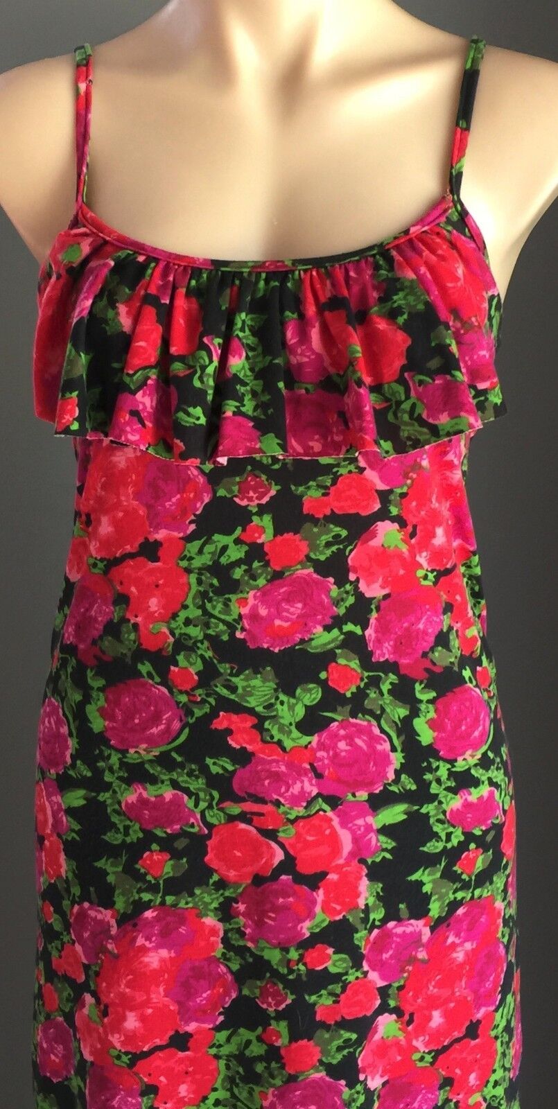 TIGHTROPE Maxi Dress Bright Floral Print Stretchy Long Size 14 Stunning