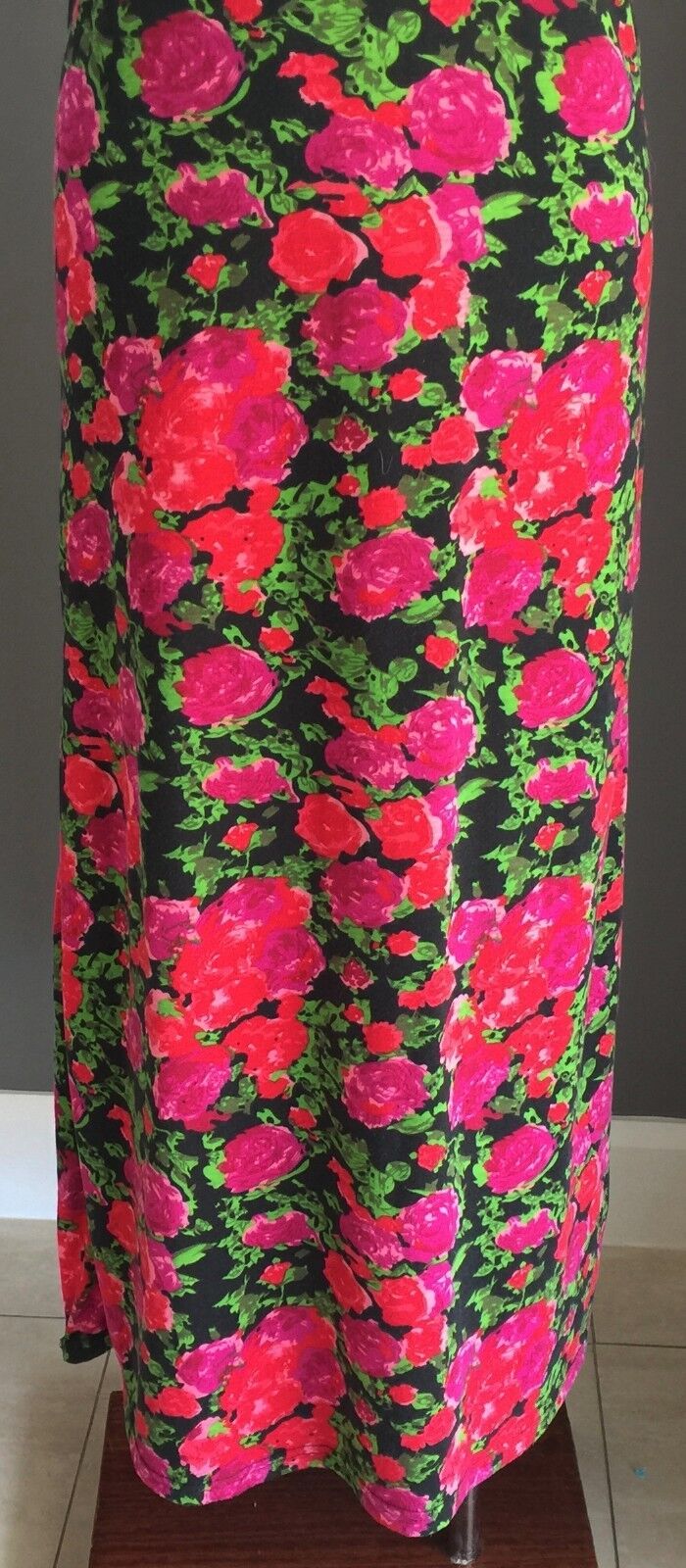 TIGHTROPE Maxi Dress Bright Floral Print Stretchy Long Size 14 Stunning