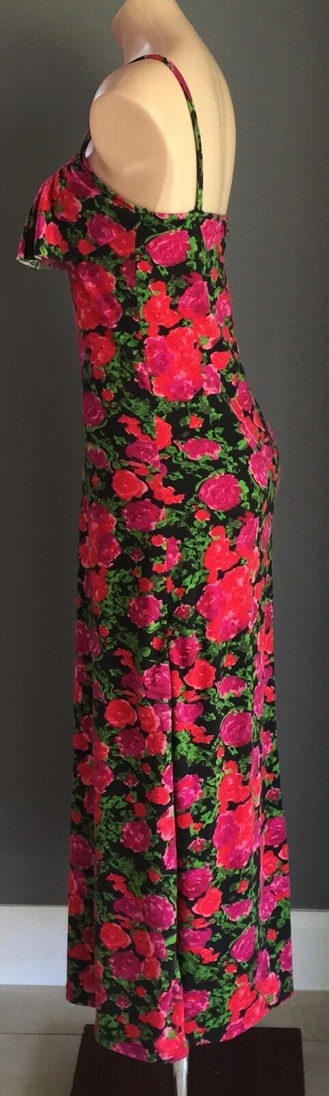 TIGHTROPE Maxi Dress Bright Floral Print Stretchy Long Size 14 Stunning