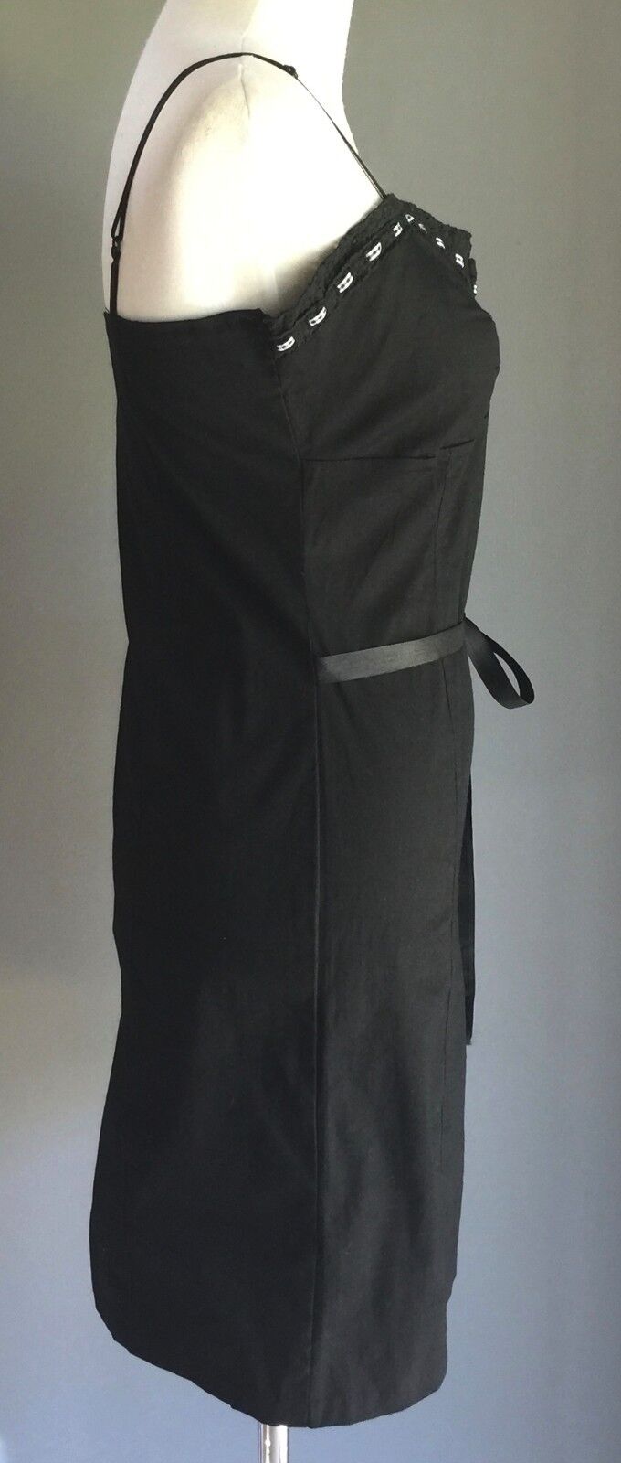 TIGHTROPE Dress Black Spaghetti Straps Casual Frock Ladies Size 10 NEW