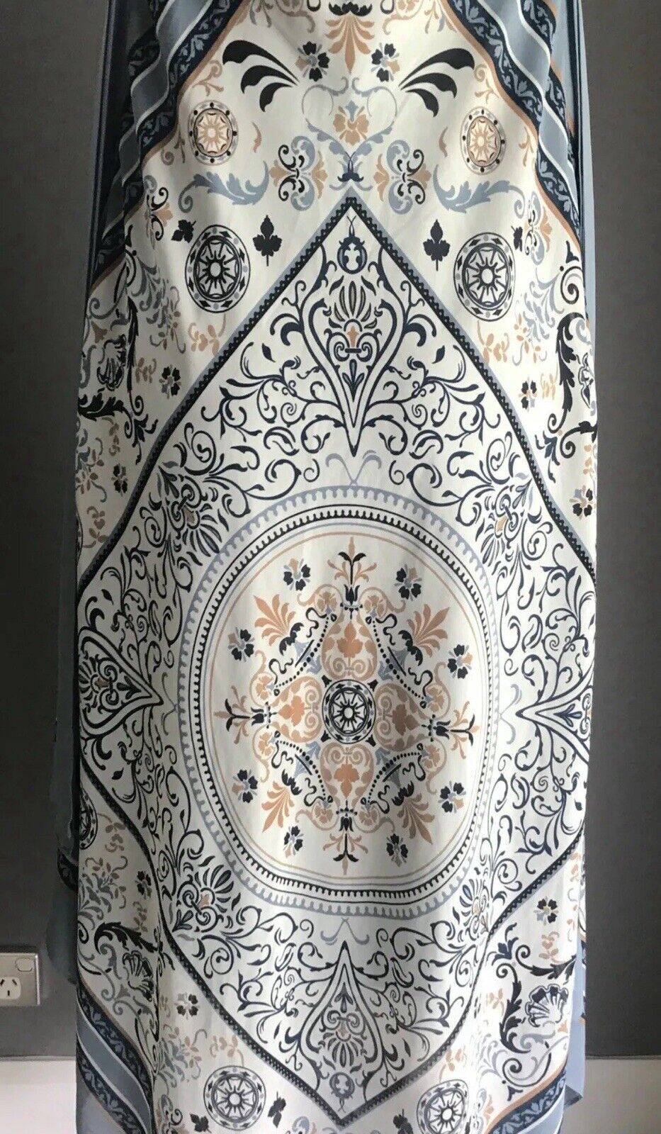 TARGET Limited Edition Strappy Midi Dress Blue Mandala Print Scarf Hanky Hem 10