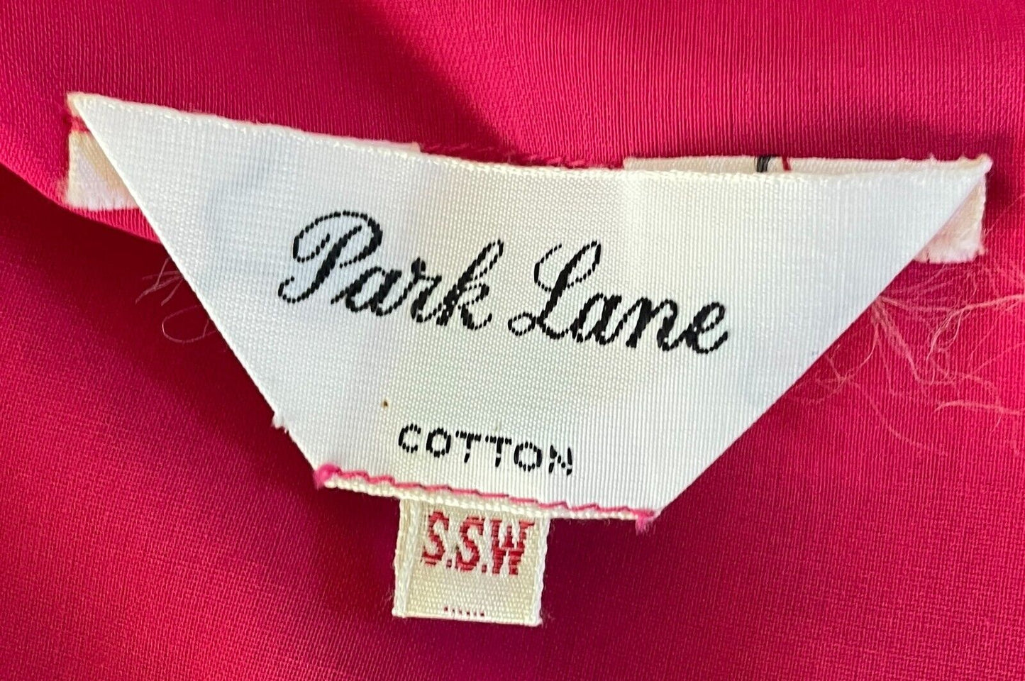 PARK LANE Shirt Dress Pink Embroidered Trim Waist Tie SSW 12 NEW Vintage NOS