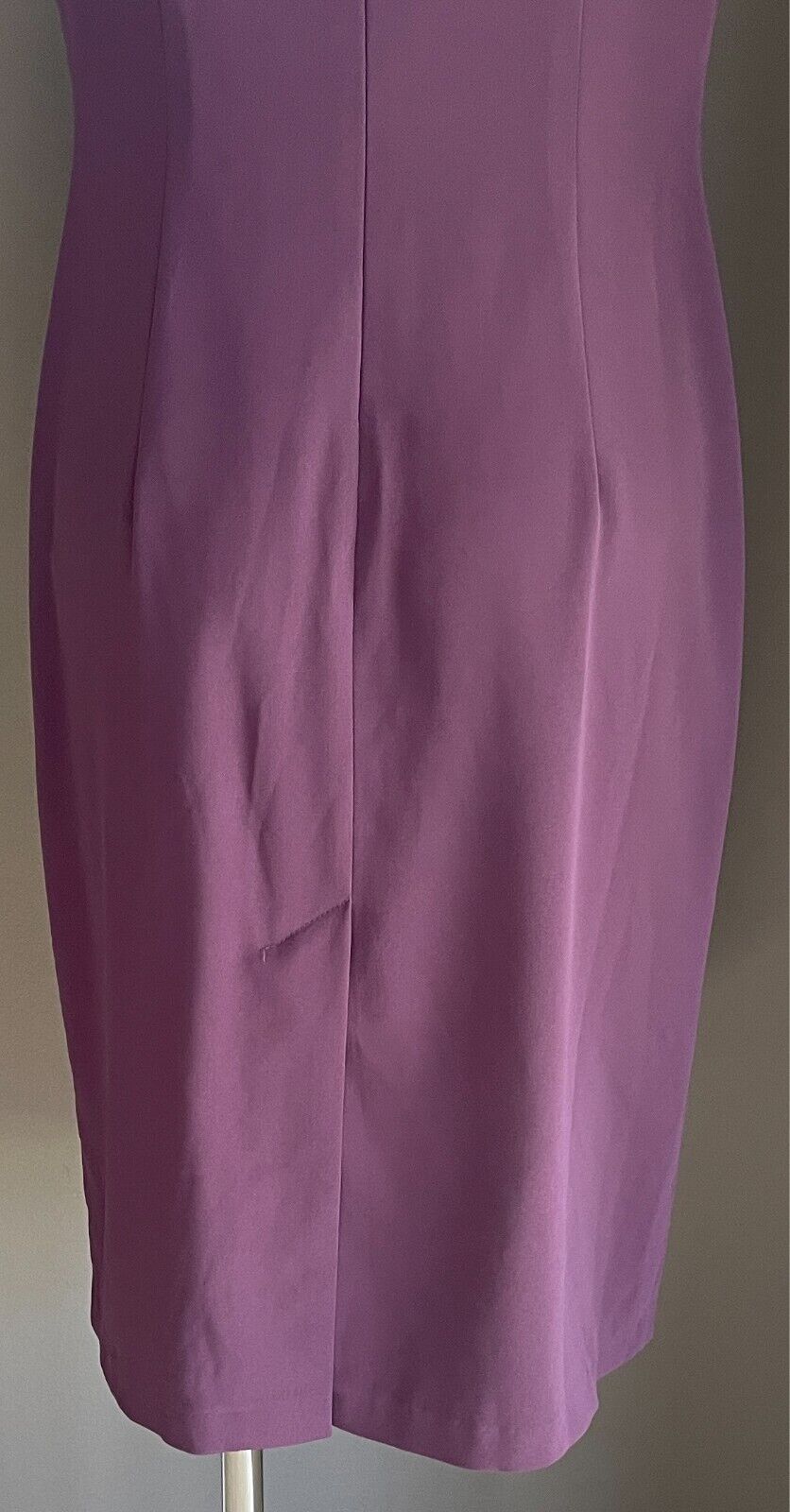 VERONIKA MAINE Sheath Dress Purple Cap Sleeve Size 12 Lined Knee Length Elegant