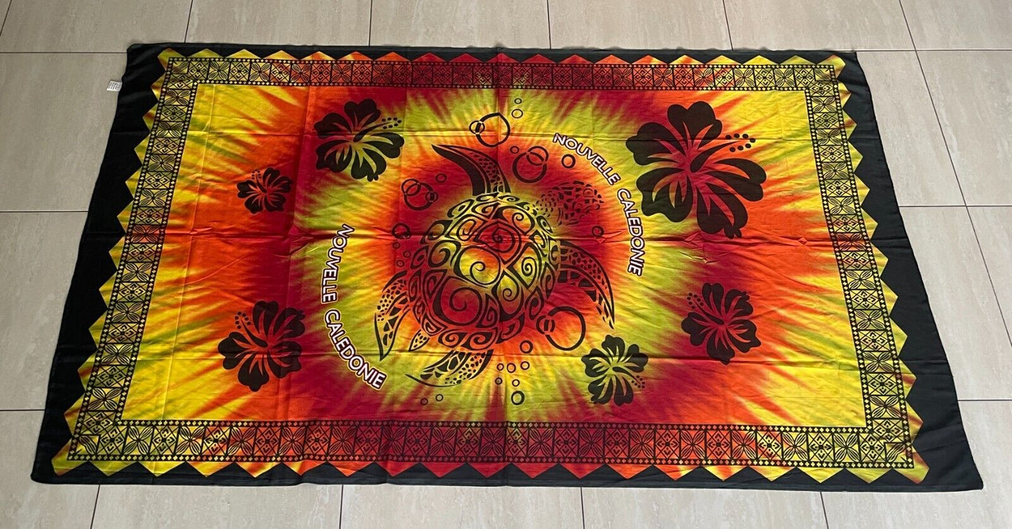 NOUVELLE CALEDONIE Sarong MultiColour Tropical NEW CALEDONIA Size 8 12 Souvenir