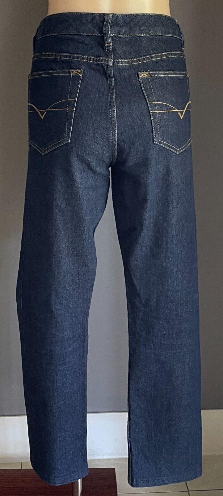 JUST JEANS Indigo Blue Denim High Rise Slim Leg Jeans Size 14 Waist 90cm