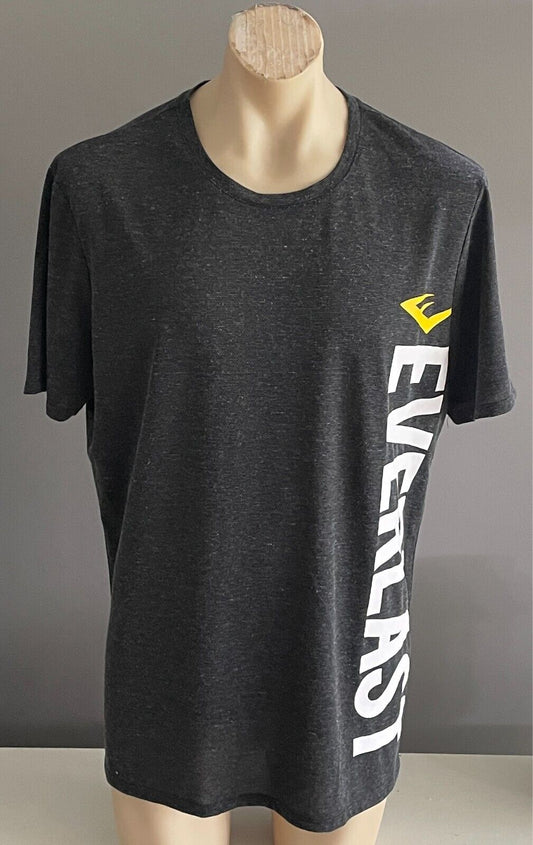 EVERLAST Charcoal Grey Marl Activewear Top/T-Shirt Short Sleeves Mens Size 2XL