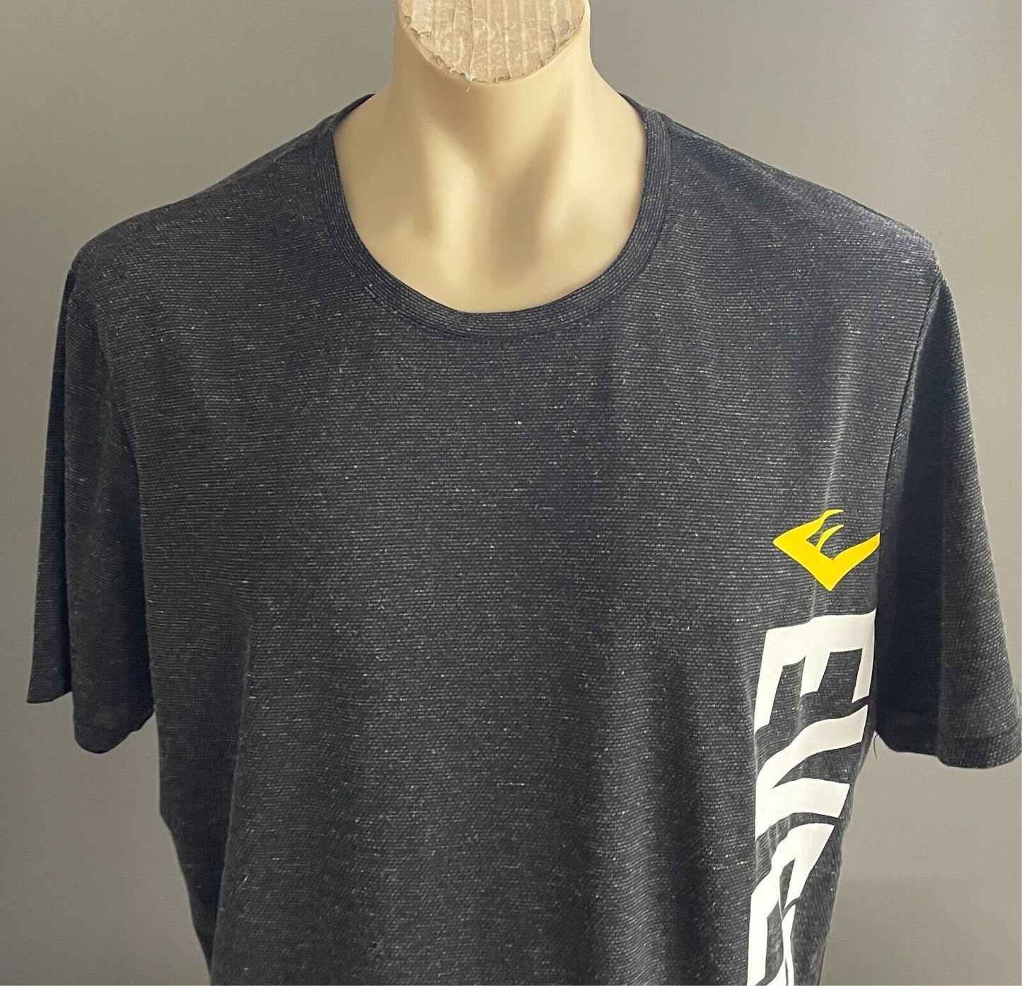 EVERLAST Charcoal Grey Marl Activewear Top/T-Shirt Short Sleeves Mens Size 2XL