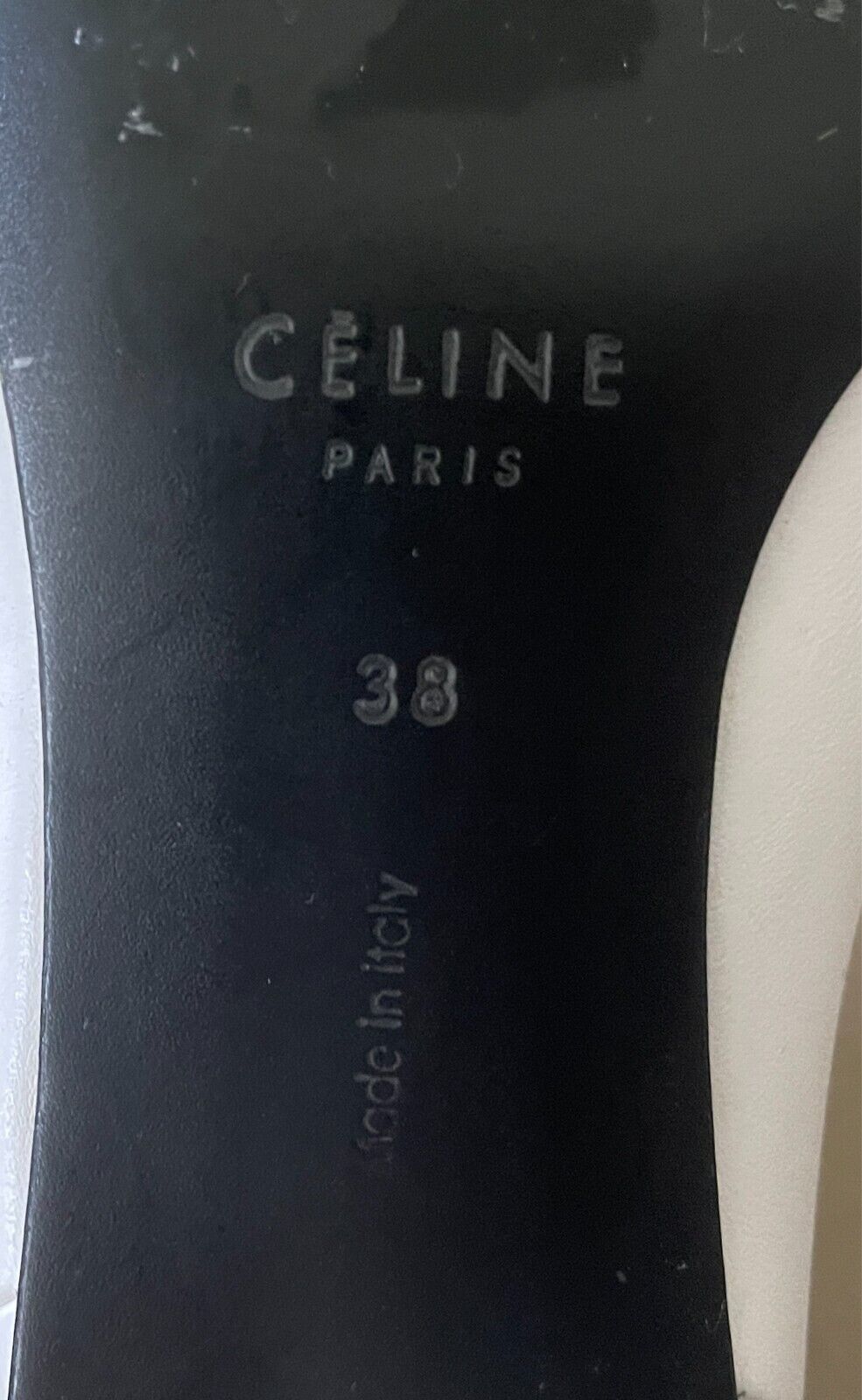 CELINE White Phoebe Philo Facetted Crystal Heel Boots Booties Size 38 Fall 2018
