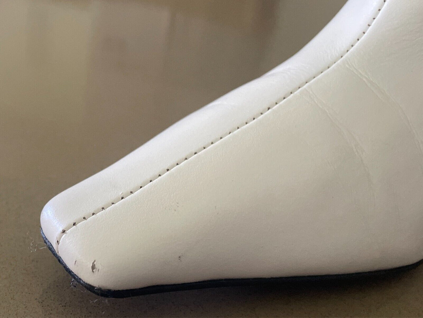 CELINE White Phoebe Philo Facetted Crystal Heel Boots Booties Size 38 Fall 2018