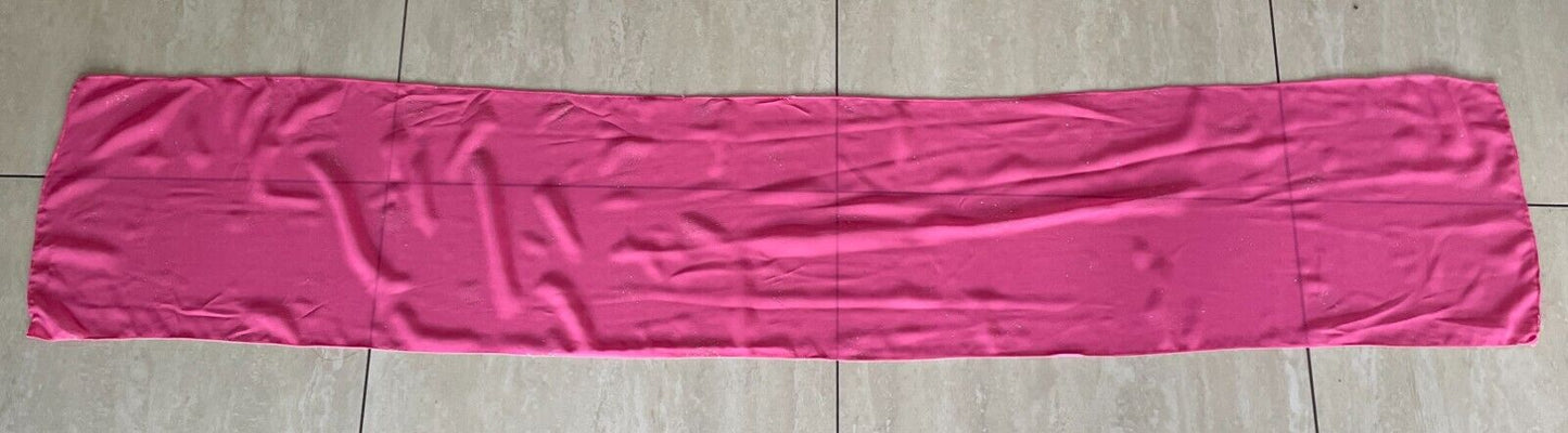 Pink GLITTER SCARF Semi Sheer Lightweight Rectangle Scarf 27cm x 149cm Beautiful