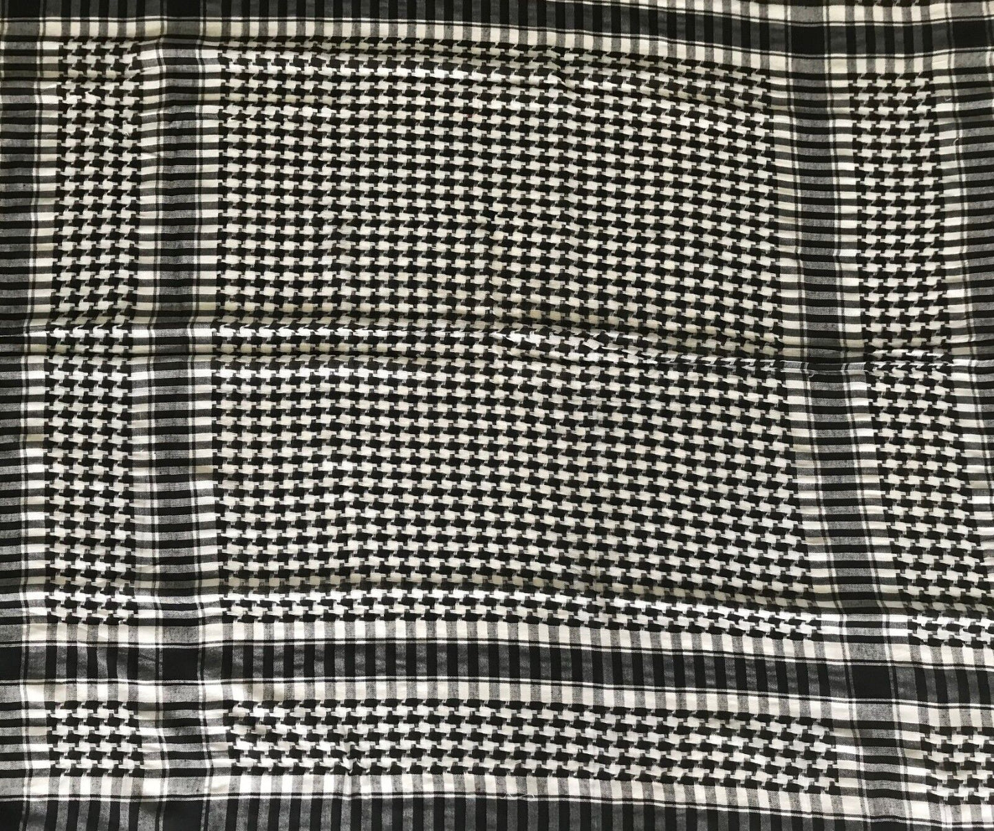PURR Scarf lack Grey White Check Print Lightweight Wrap Shawl