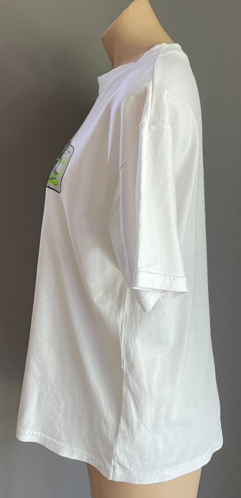 Street Skate 1990s T-Shirt White Cotton Competition Double Stitch Ladies Size 14