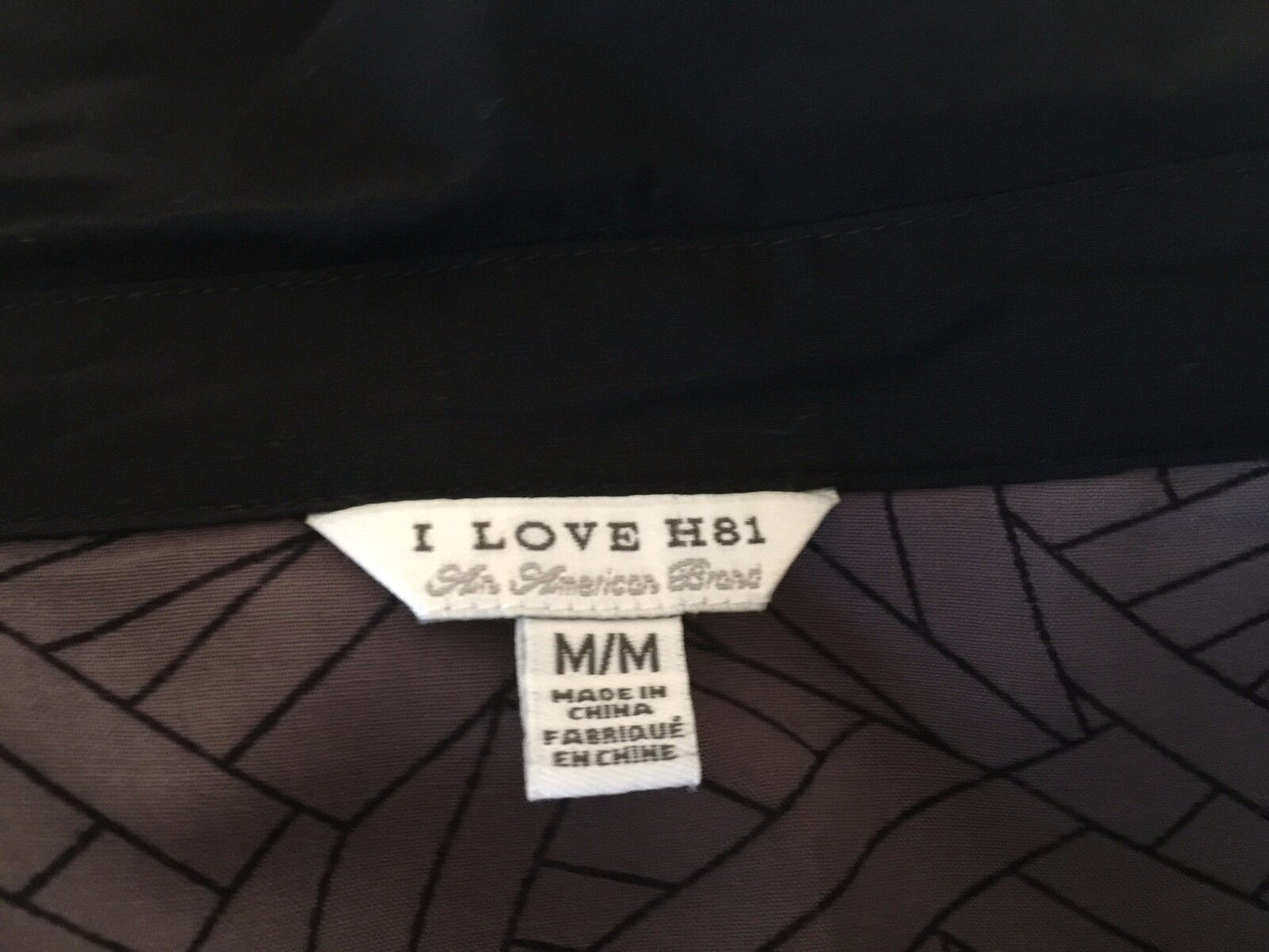 I LOVE H81 Forever 21 Jacket Soft Drape Crop Black & Brown Top Size M 10 12