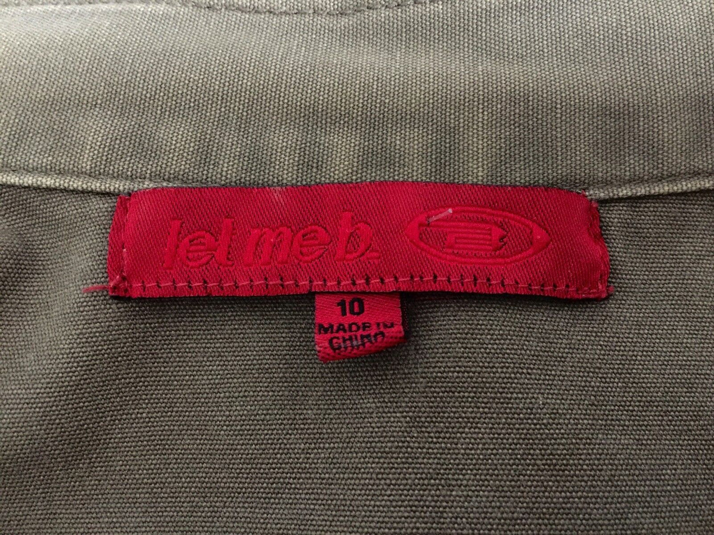 LET MEB Jacket Fitted Military Style Khaki Ladies Size 10 Pockets Darts to Fit