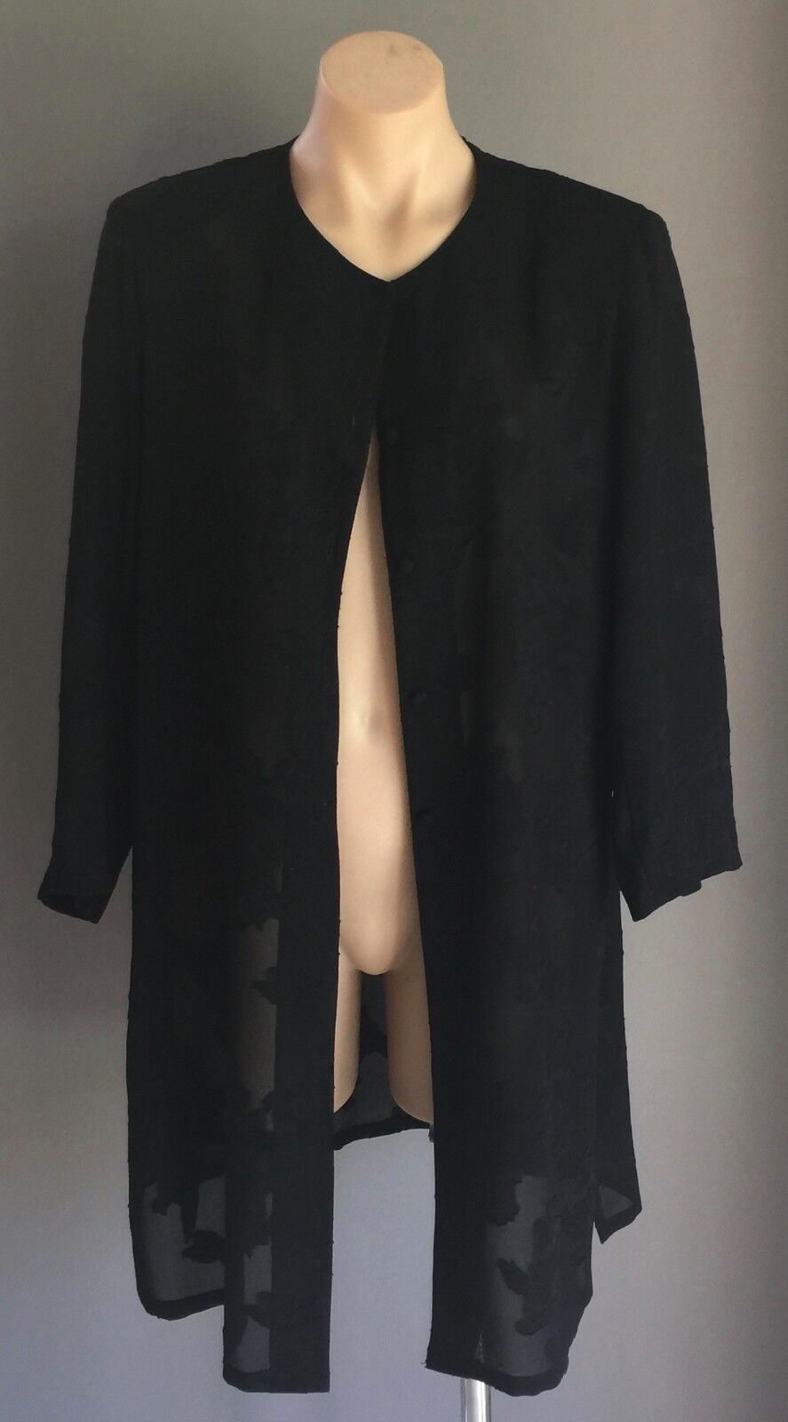 ANDRE JOHN Lightweight Round Collar Long Jacket Ladies Size 12 - Timeless