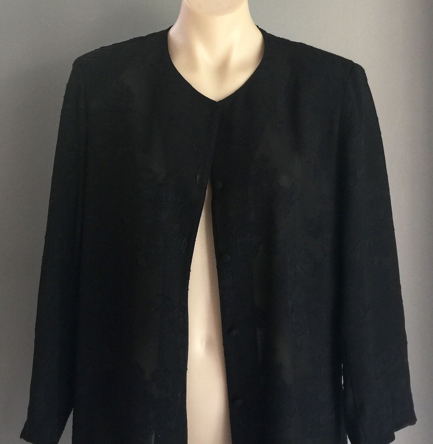 ANDRE JOHN Lightweight Round Collar Long Jacket Ladies Size 12 - Timeless