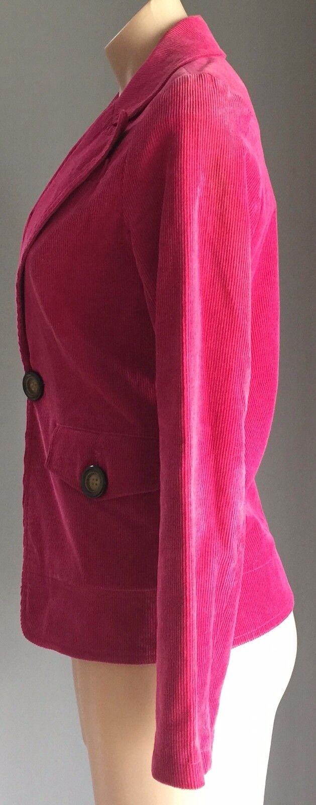 DOLL DOLL'S LUNA Jacket Blazer Cerise Corduroy Red Pink Size M 10 Retro Gem