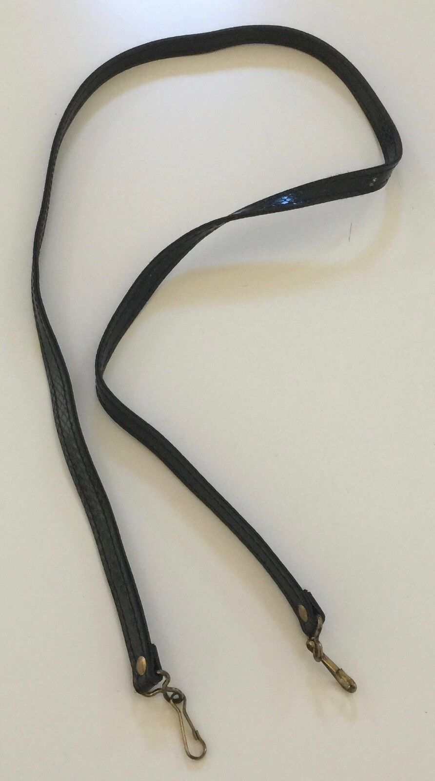 Replacement Shoulder Strap Black Snakeskin Pleather Hand Bag Bronze Hardware NEW