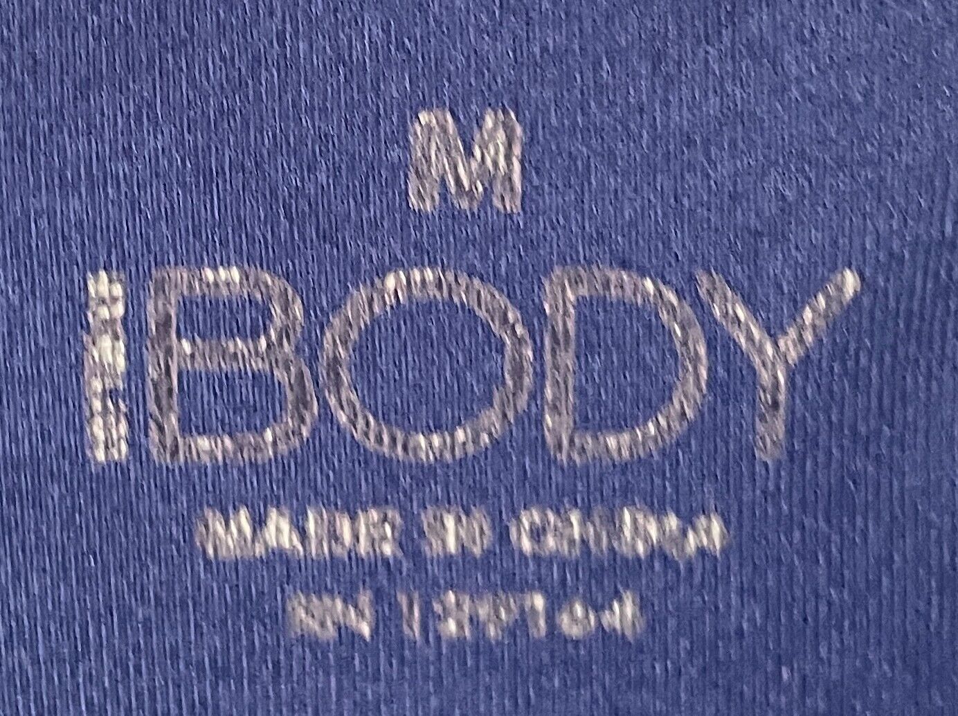 COTTON ON BODY Crop Top Blue Floral Print Size M T-Bar Back Stretch Sports Crop