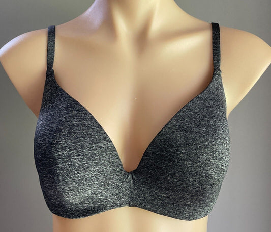 ANKO Sports Bra 14D Dark Grey Marl Underwire Smooth Cup Active Gym Size 14 D NEW