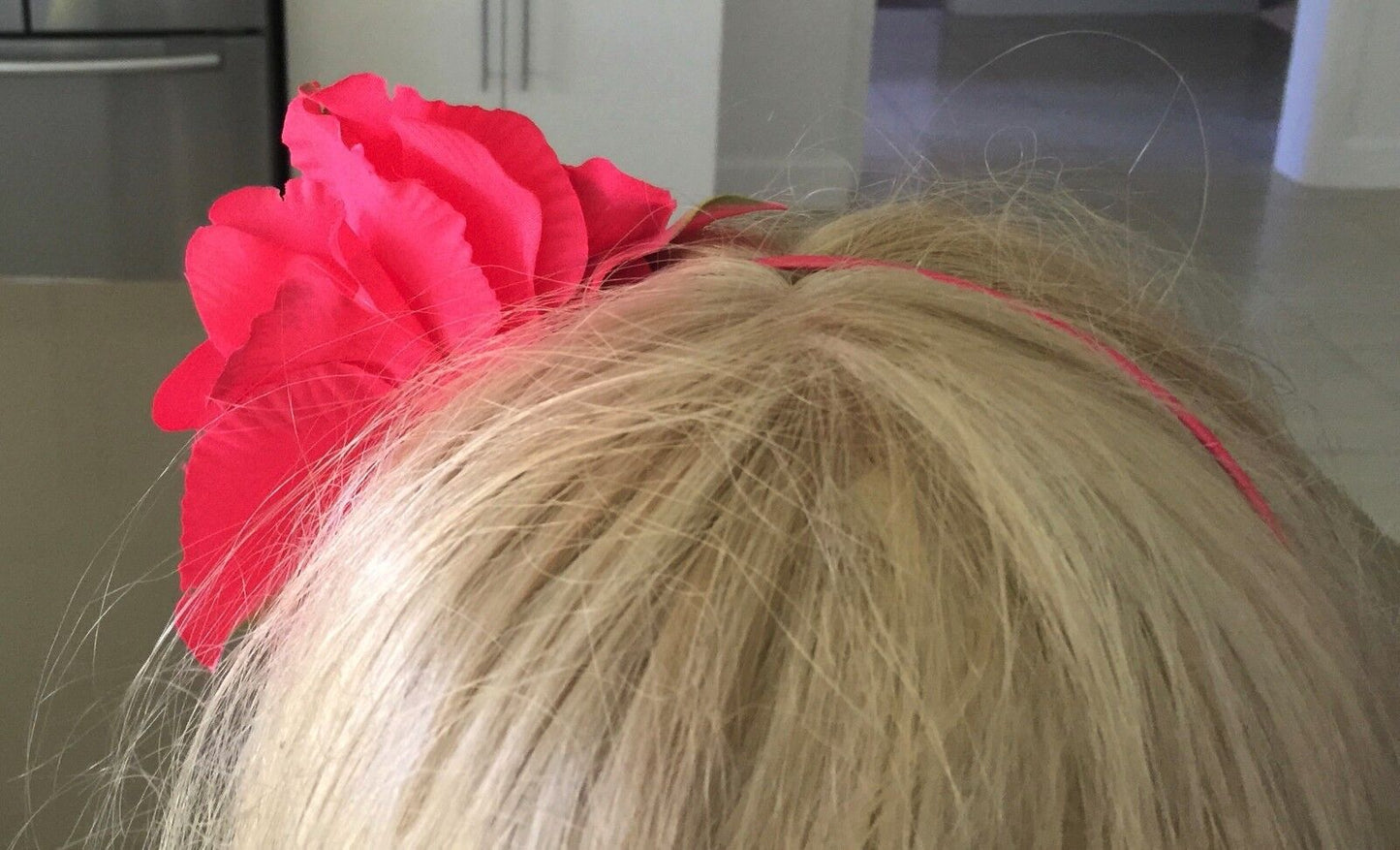 FASCINATOR Pink IRIS Floral on Headband IRIS Flower Formal Romantic Hair NEW