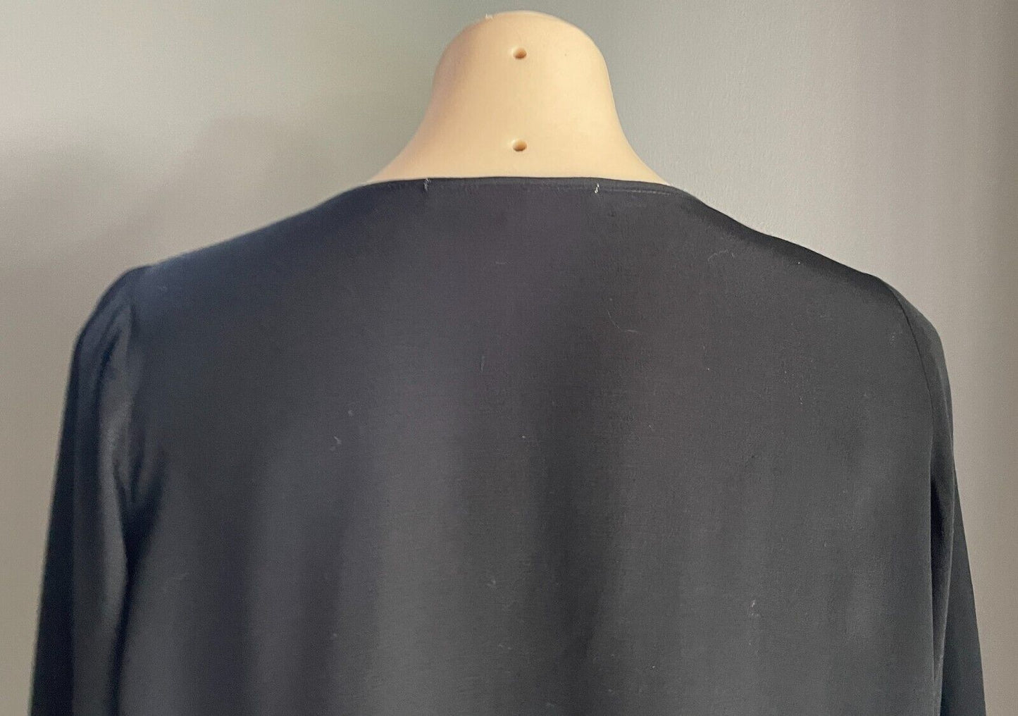 COHEN ET SABINE Jacket Black 3/4 Sleeve Lightweight Bolero Cotton Top Size 12