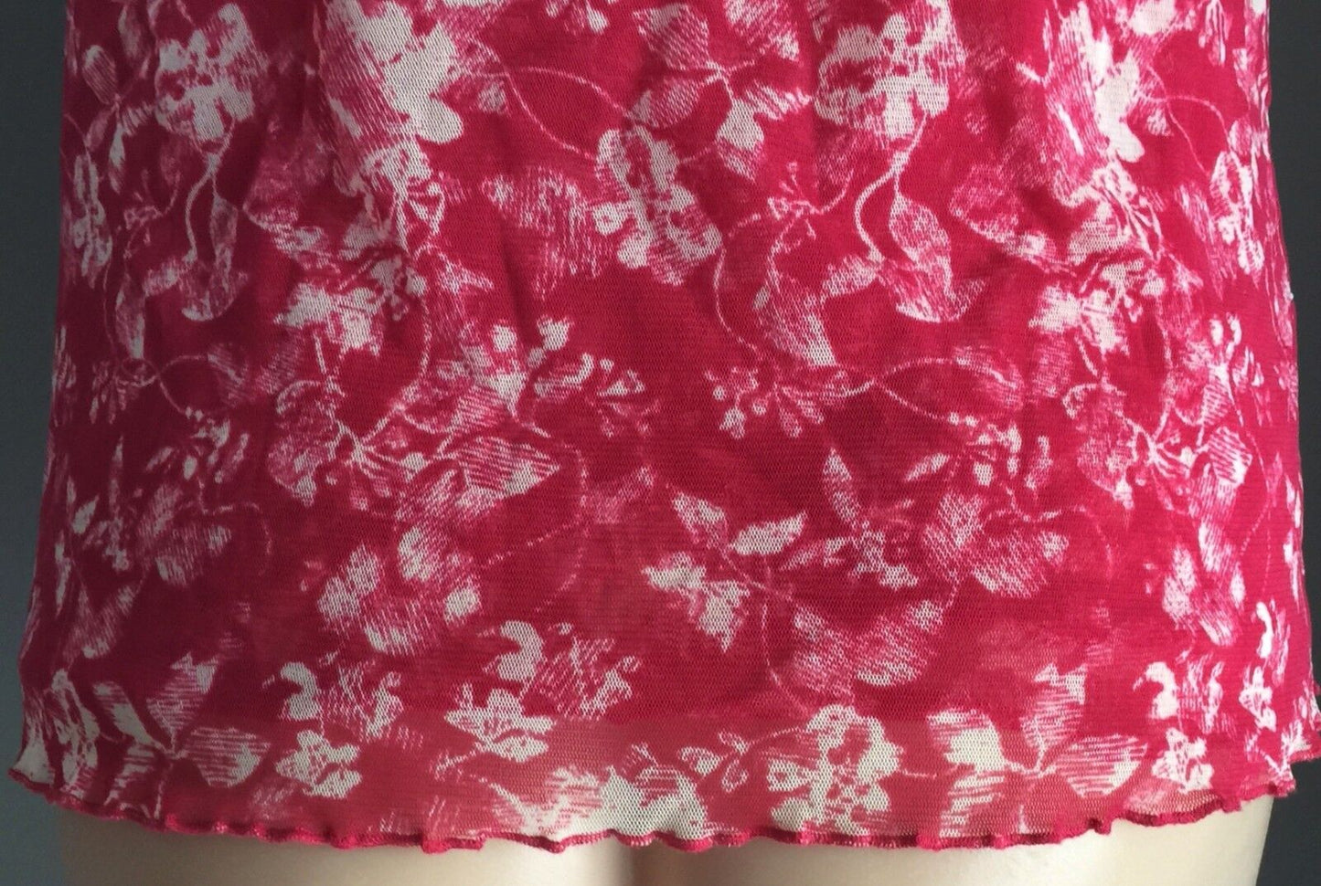 DAVID LAWRENCE Camisole Cardigan Combo Red White Floral Twofer Size 10 NEW