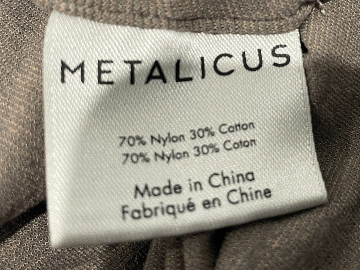 METALICUS Drape Jacket Waterfall Taupe Sleeveless Vest Stretch Fabric Size 10 12