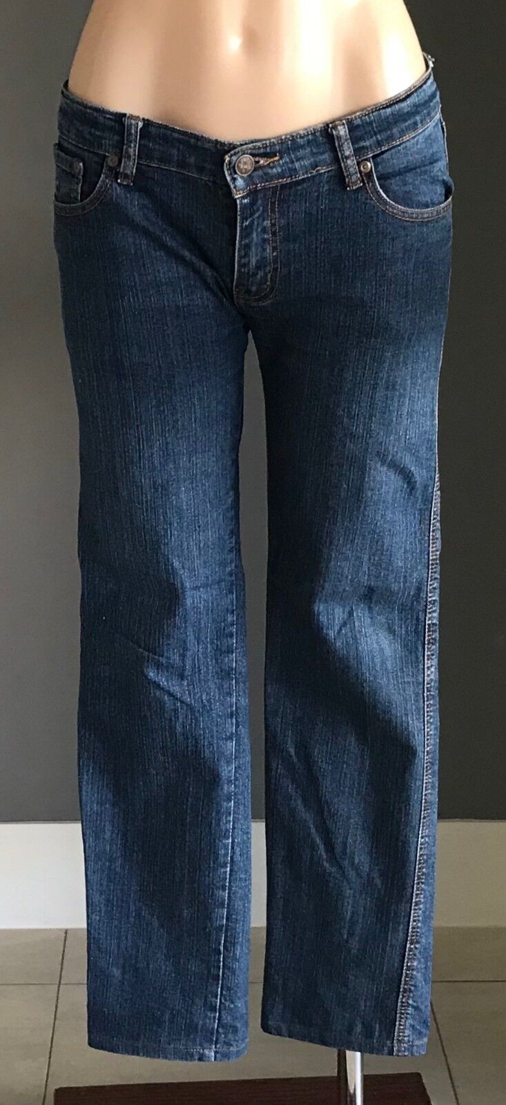 PURE HYPE Crop Jeans Blue Denim Skinny Leg Pants Casual Size 10 Jeans